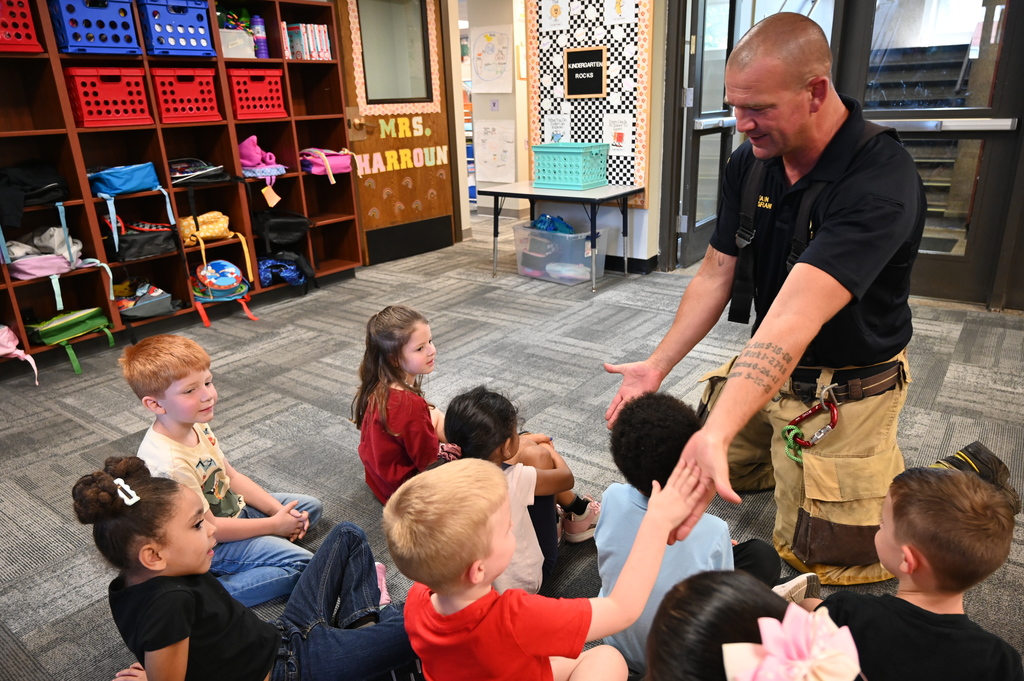 Fire department visit at Washington