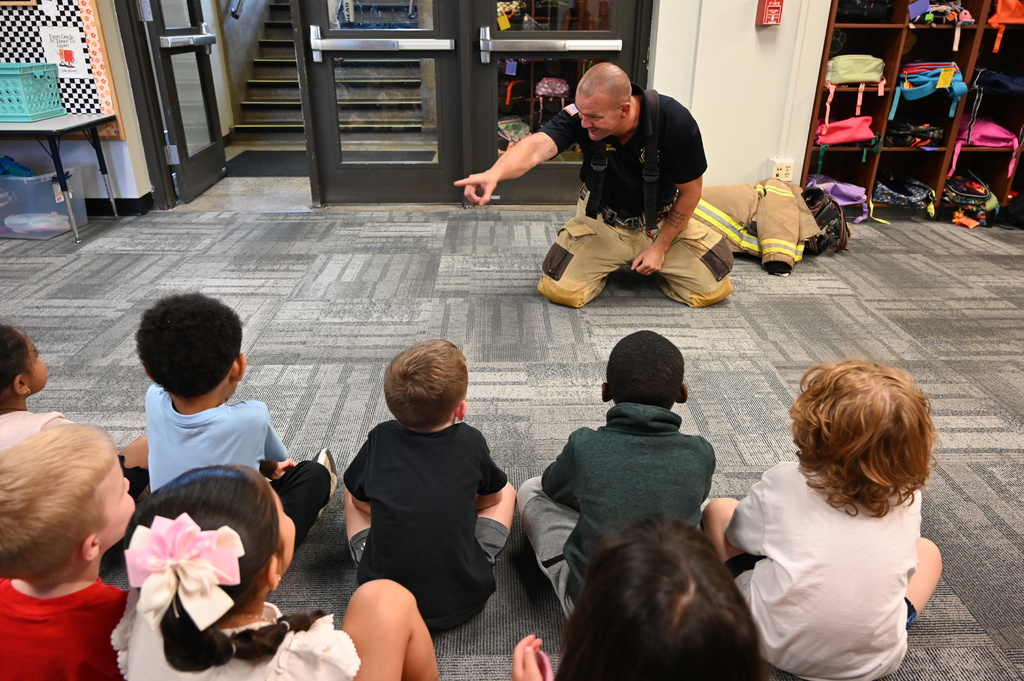 Fire department visit at Washington