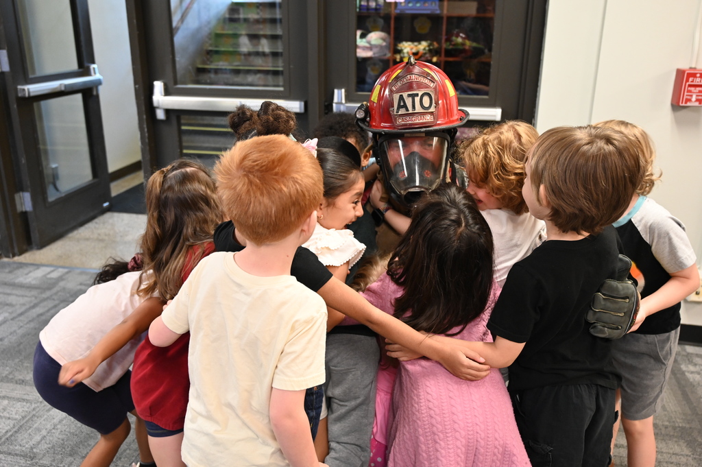 Fire department visit at Washington