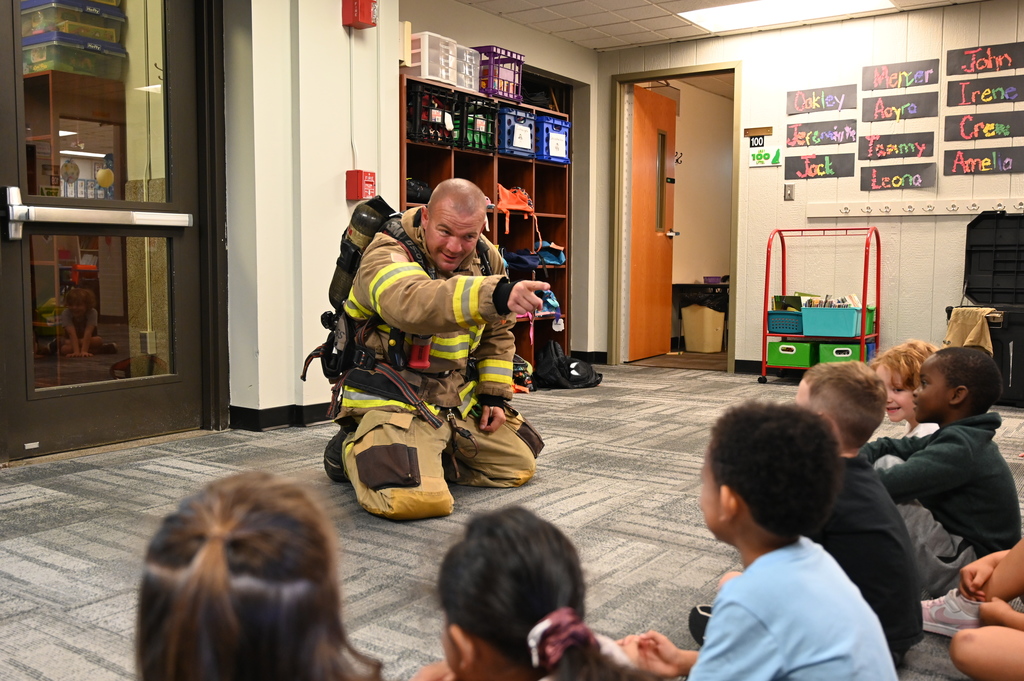 Fire department visit at Washington