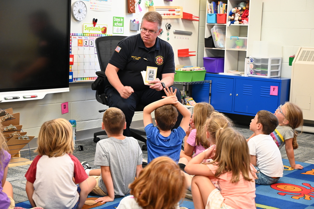 Fire department visit at Washington