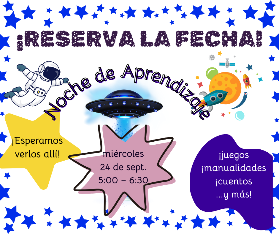 Reserva la fecha: Noche de Aprendizaje en Familia