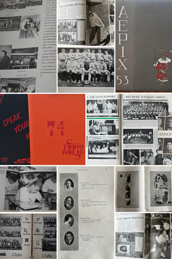 vintage yearbooks