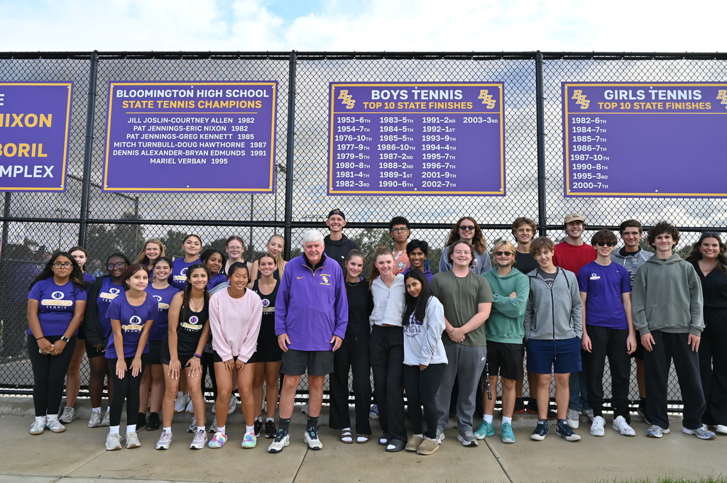 Tennis court dedication