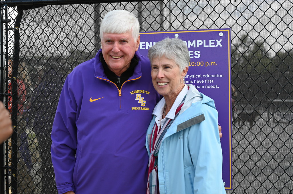 Tennis court dedication