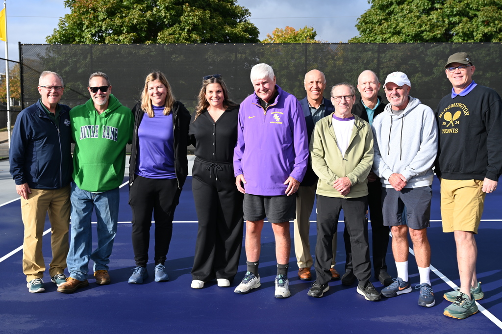 Tennis court dedication