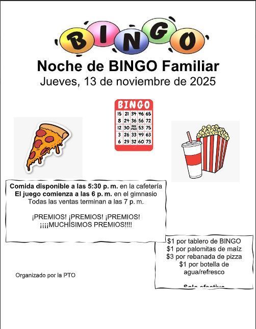 Noche de Bingo Familiar