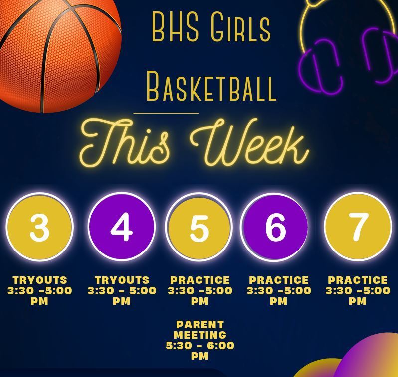 BHS Girls Basketball  -week 1