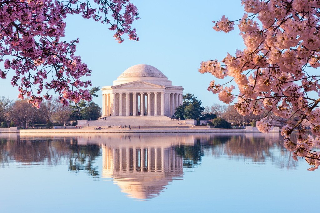 Jefferson Memorial in Spring Washington DC