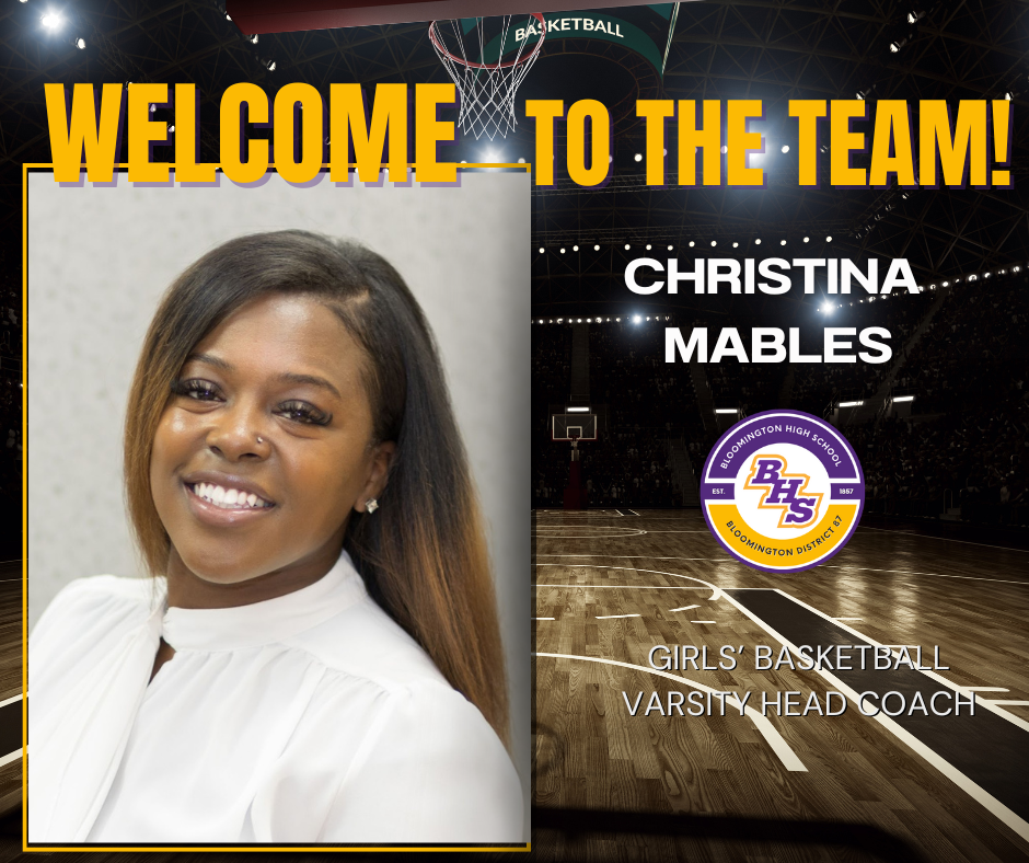 Welcome Christina Mables graphic