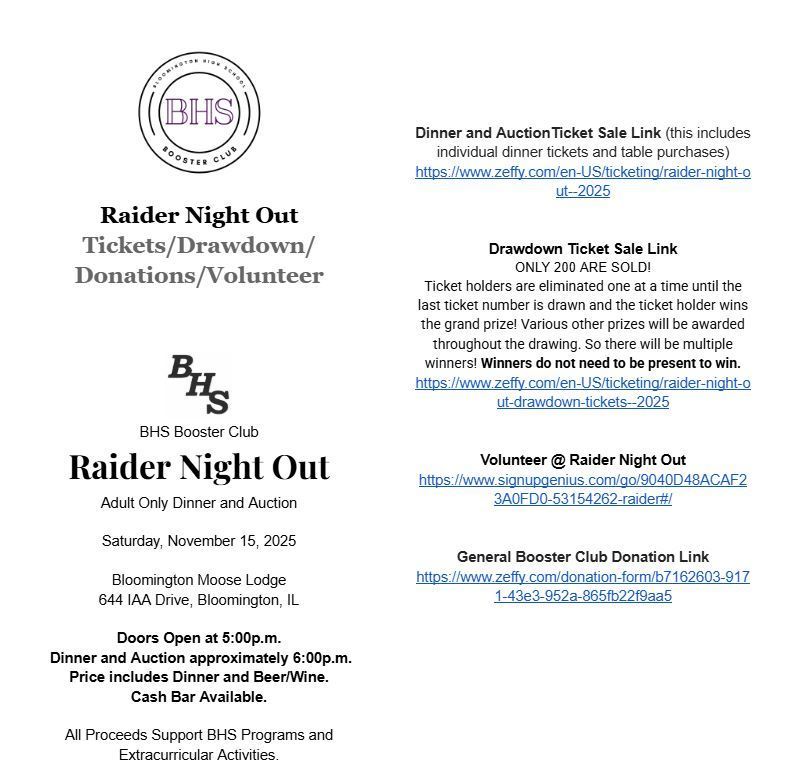 raider night out graphic