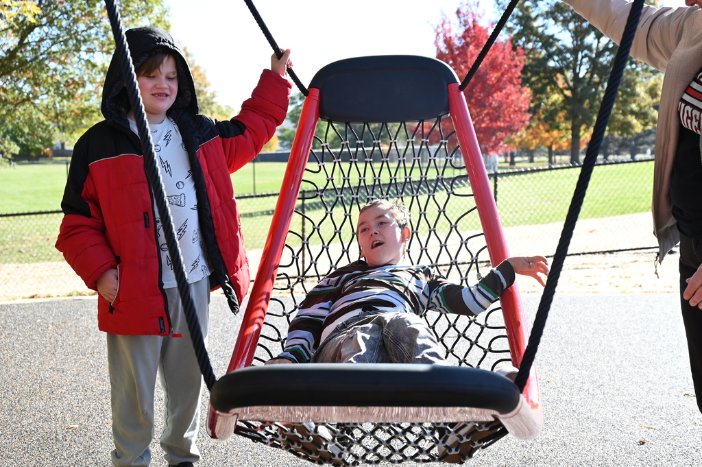 Stevenson inclusive playground ribbon cutting