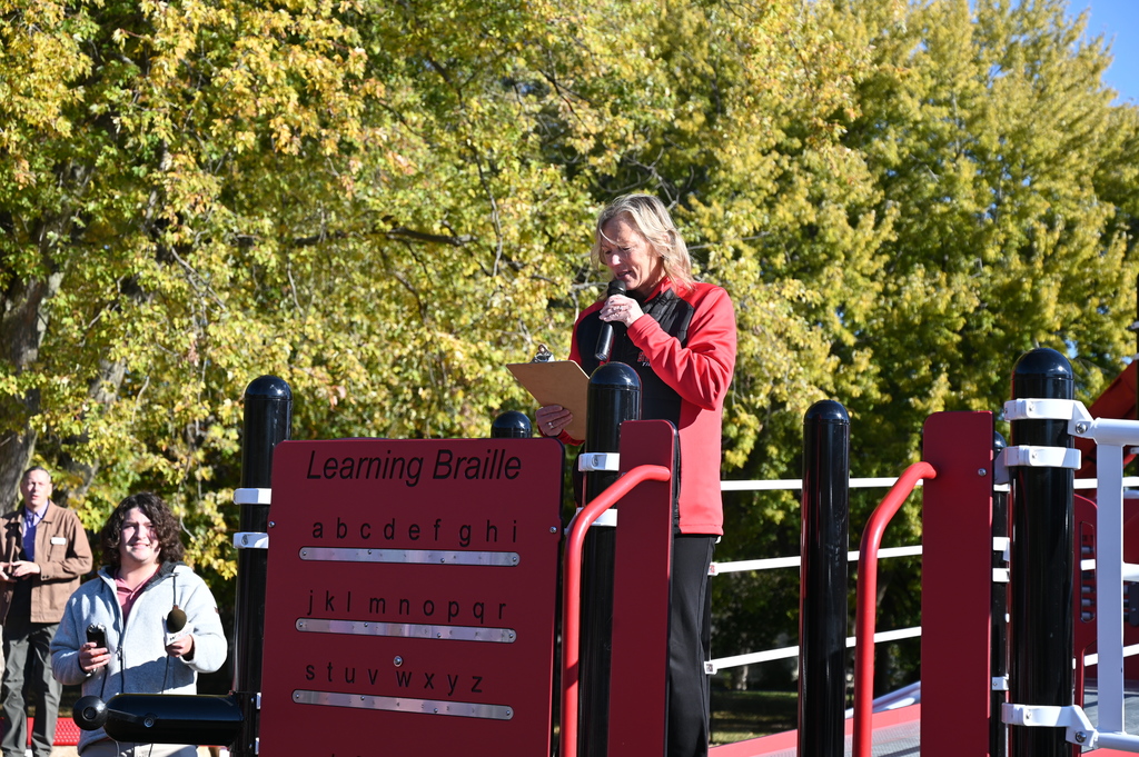 Stevenson inclusive playground ribbon cutting