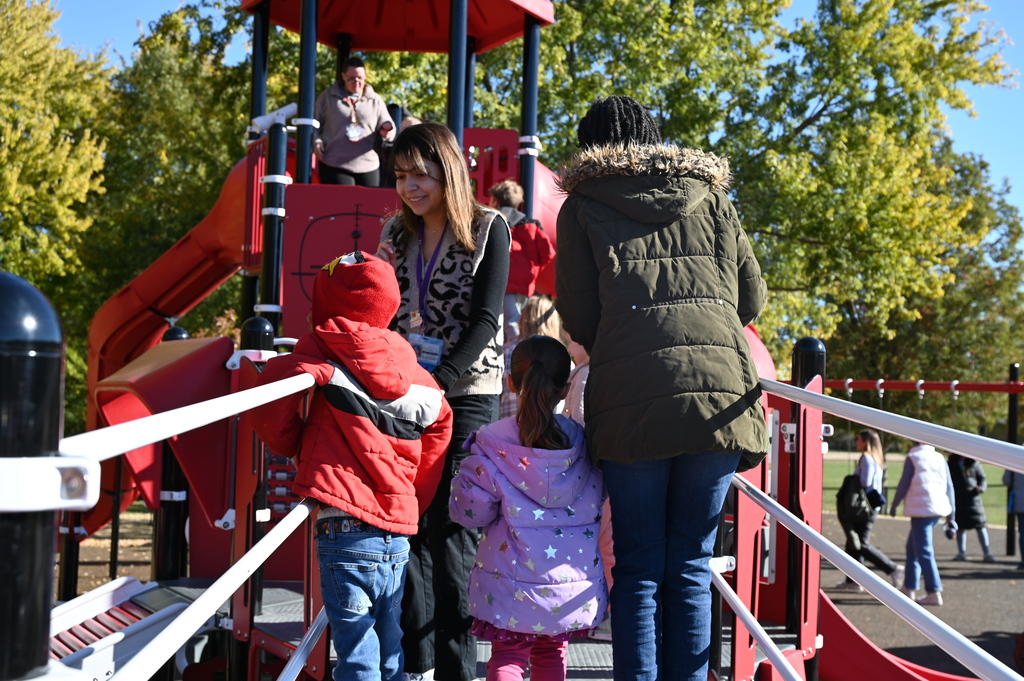 Stevenson inclusive playground ribbon cutting