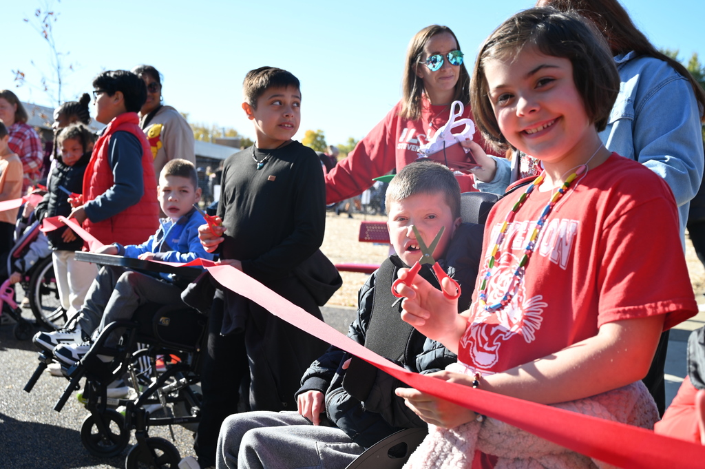 Stevenson inclusive playground ribbon cutting