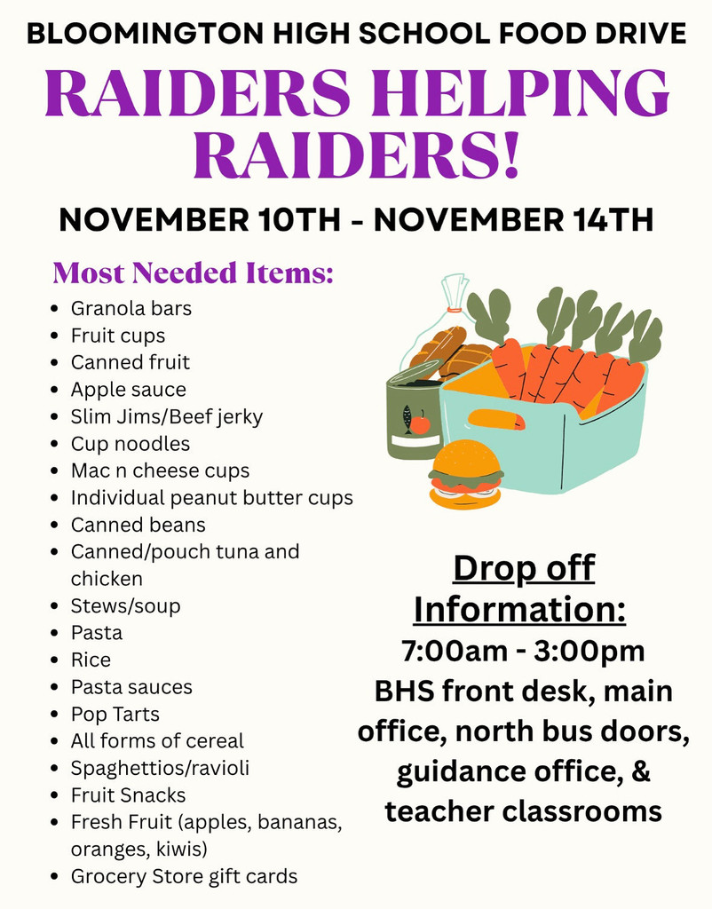 raiders helping raiders food drive graphic
