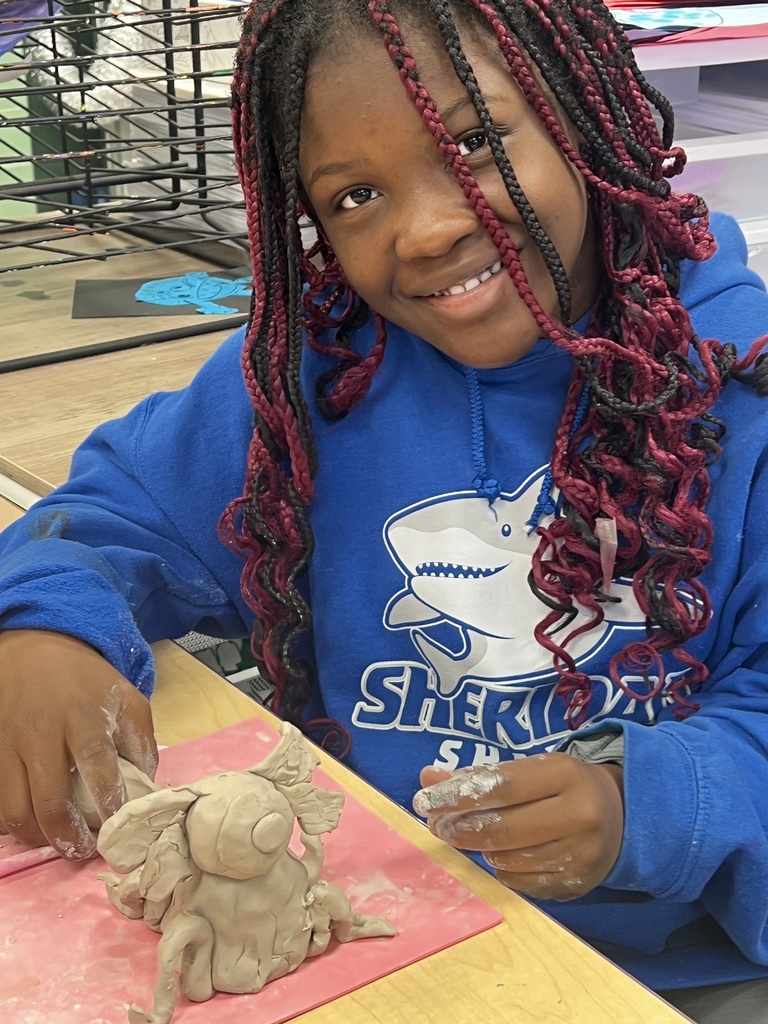Clay monster making at Sheridan