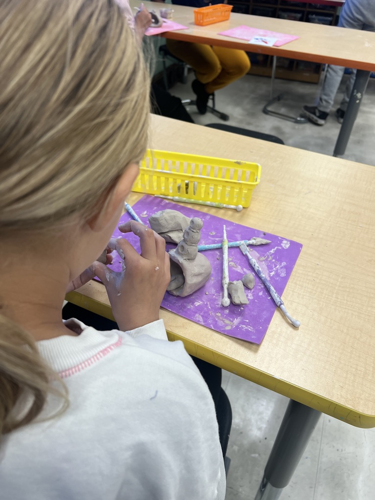 Clay monster making at Sheridan
