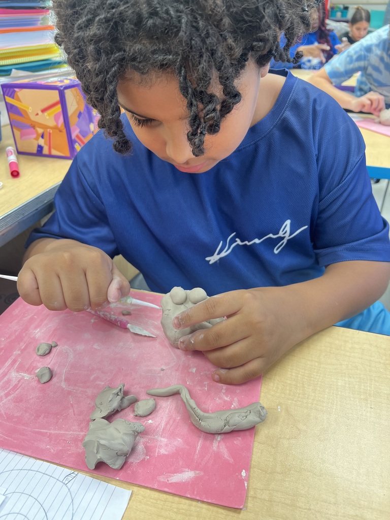 Clay monster making at Sheridan