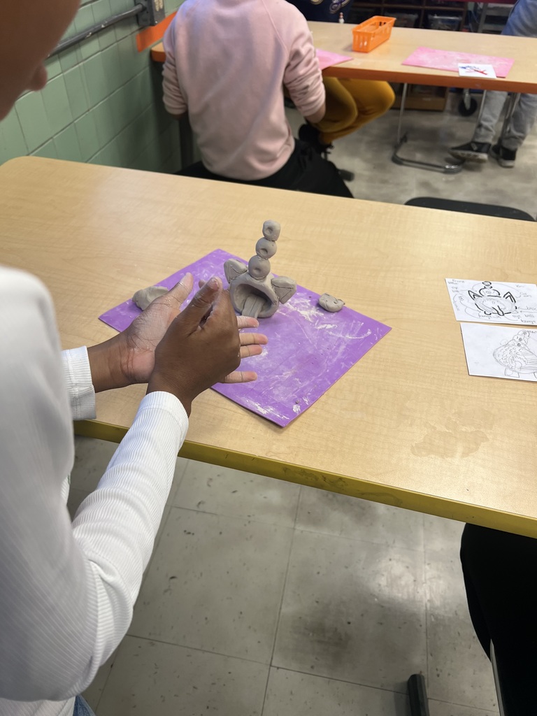 Clay monster making at Sheridan