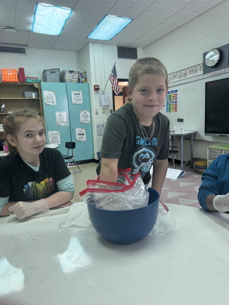 Sheridan students experimenting with blubber