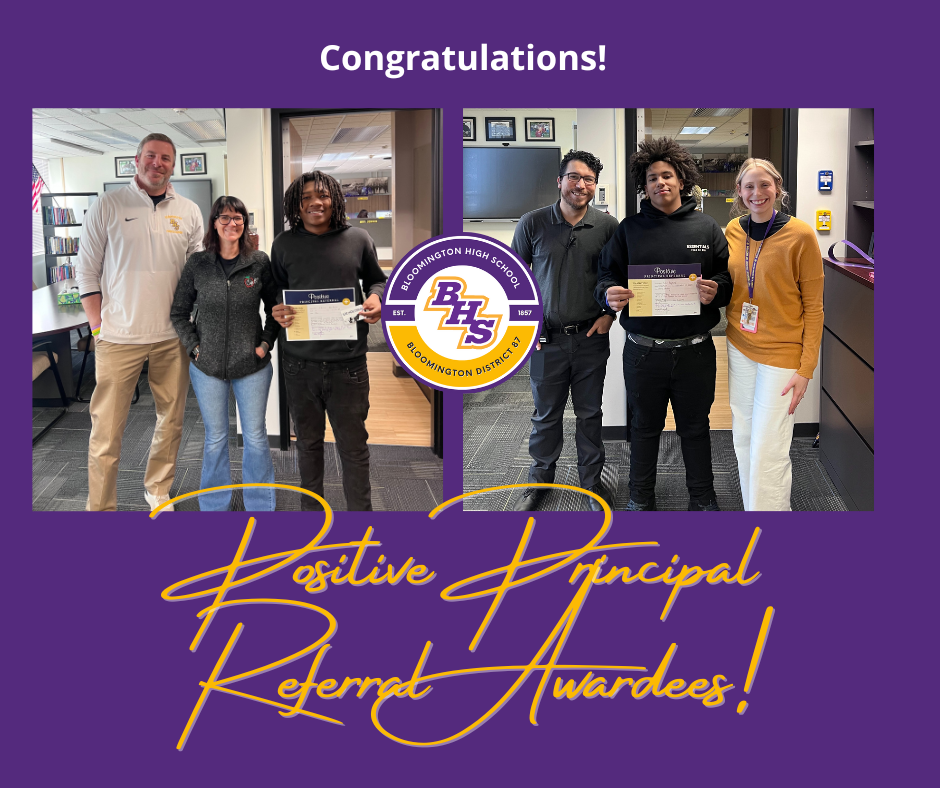 Positive Principal Referral Winners