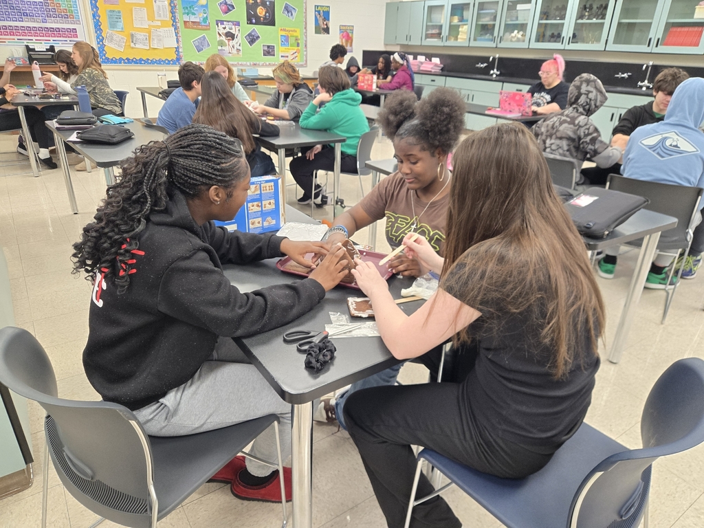 Gingerbread house making at BJHS