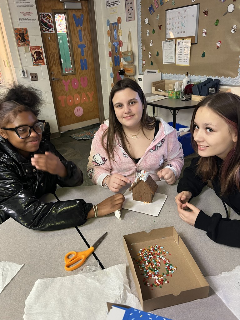 Gingerbread house making at BJHS