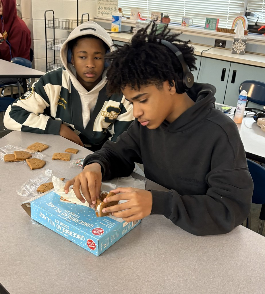 Gingerbread house making at BJHS