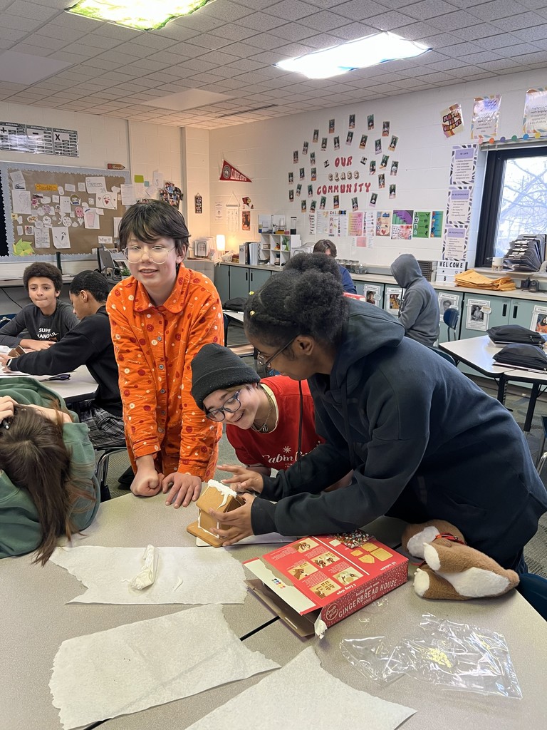 Gingerbread house making at BJHS