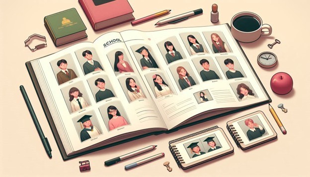 clip art of school yearbook