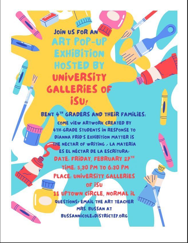 4th Grade Art Exhibit at the ISU University Galleries