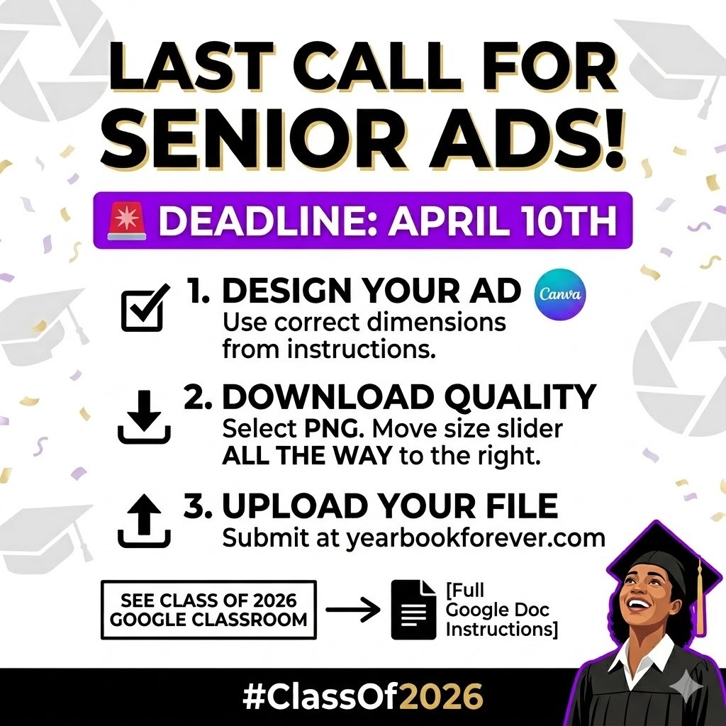 senior ads deadline graphic
