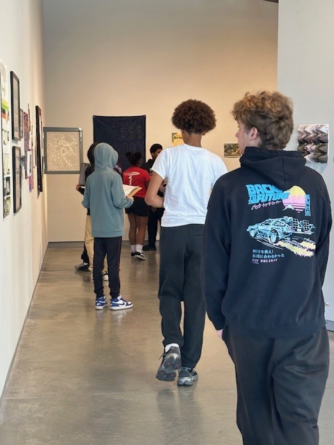 BJHS students at ISU Art Gallery