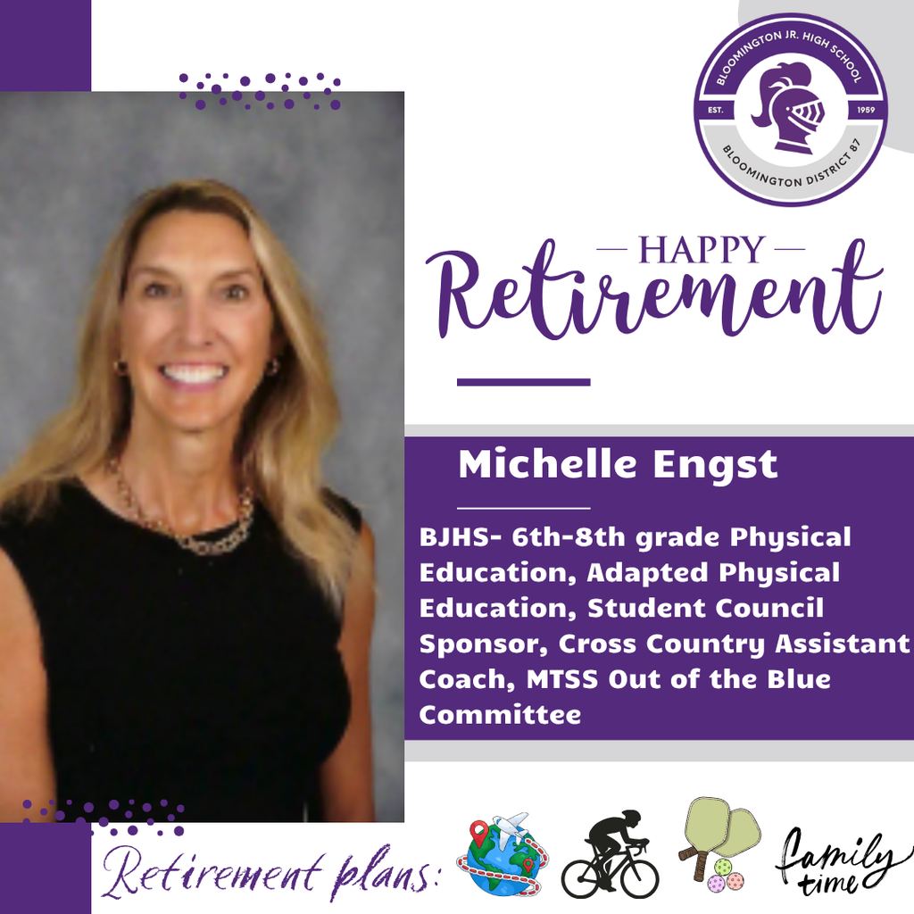 Michelle Engst retirement graphic