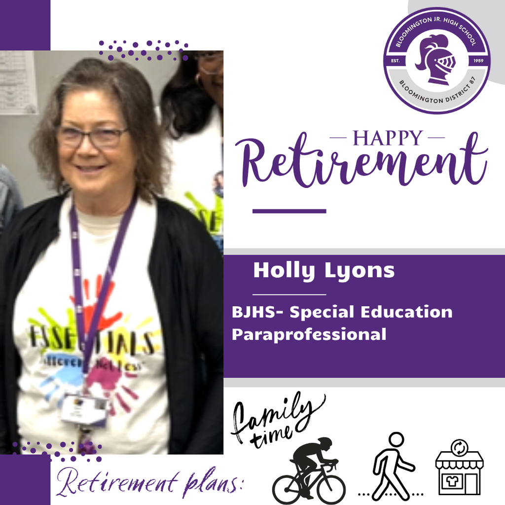 Holly Lyons Retirement graphic