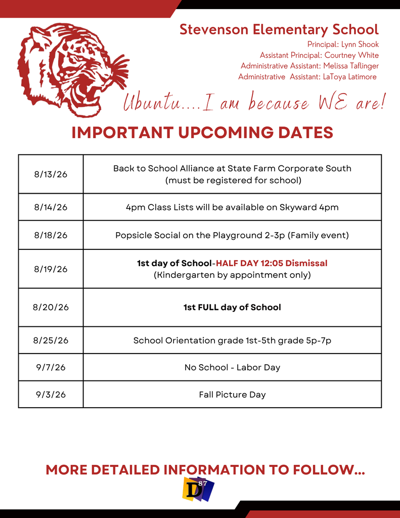 Important Dates