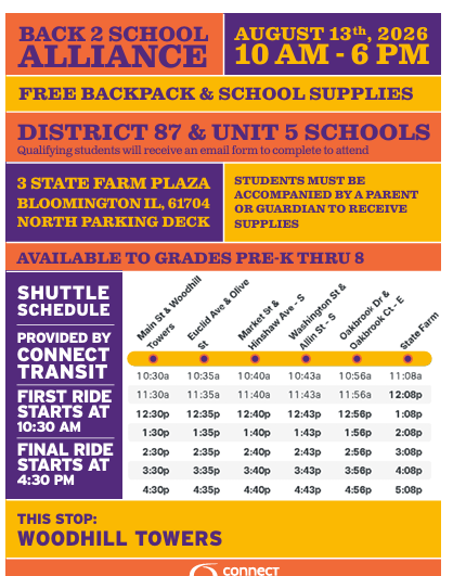 Back 2 School Alliance School Supply Pick Up 