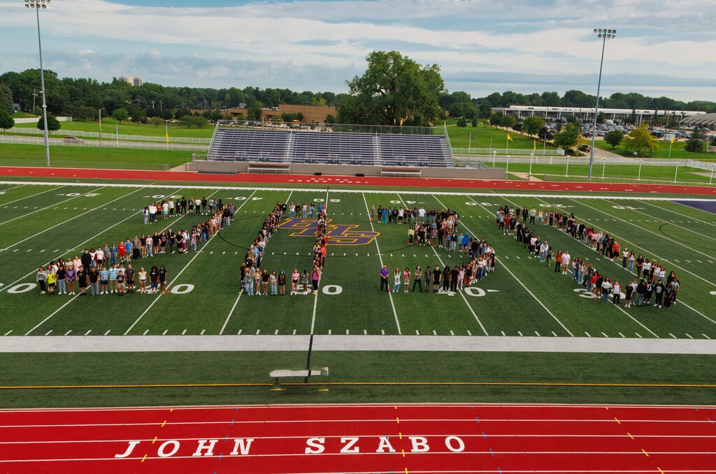 Class of 2030 on football field