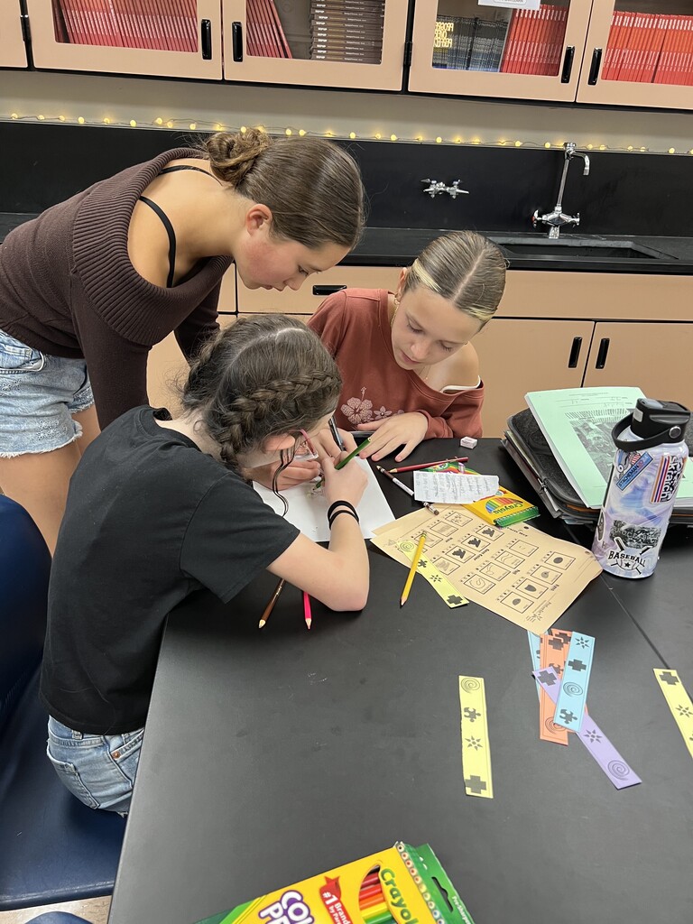 BJHS students working on science project