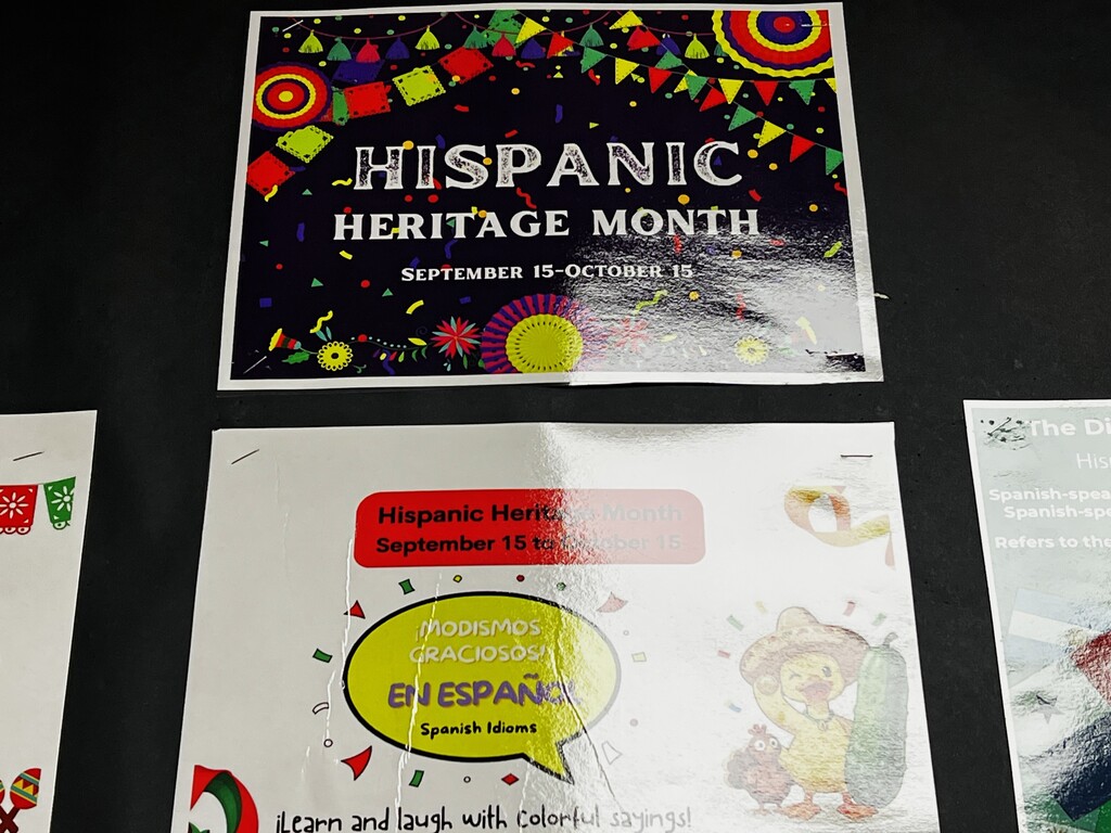 Hispanic Heritage Month Display at BJHS