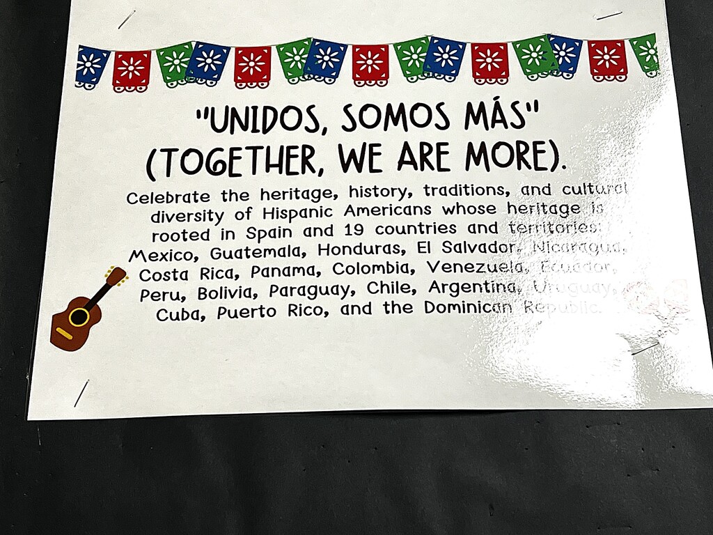 Hispanic Heritage Month Display at BJHS