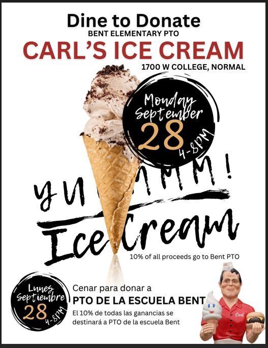 Carl's Ice Cream PTO Fundraiser 