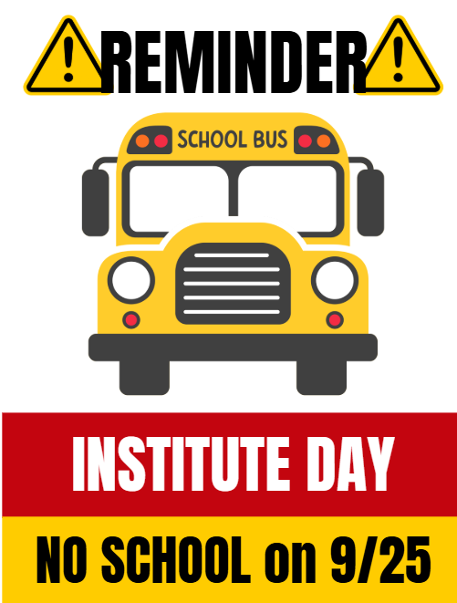 NO SCHOOL on 9/25