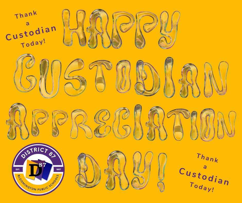 🎉🧹 Happy Custodian Appreciation Day! Today we celebrate the incredible custodians who work hard every day to keep our D87 schools clean, safe and welcoming for our students and staff. 💜 To all the custodians who put in long hours and hard work to keep everything running smoothly: We couldn’t do it without you! 💜Thank you for everything you do behind the scenes to keep our schools running smoothly. We appreciate you today and every day! 👏🧹 #CustodianAppreciationDay #D87United #WeAreD87