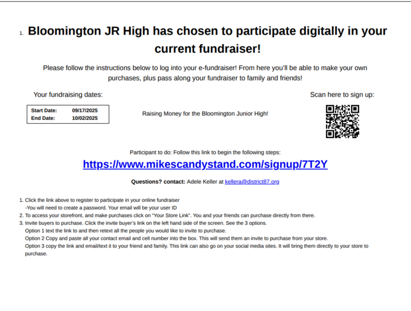 Correct Fannie May Digital Sales Link
