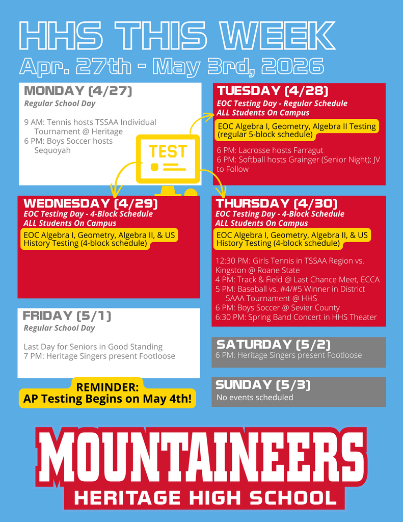 Weekly Happenings | Apr. 27-May 3