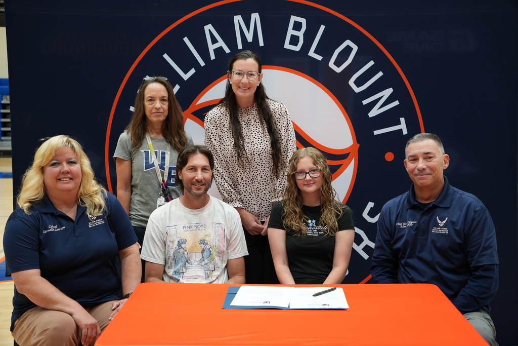 student signing teach bcs