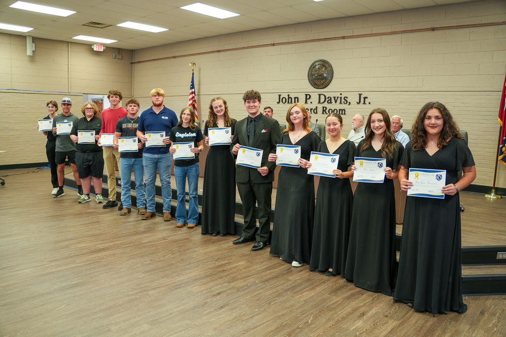 A Night of Music, Leadership, and Achievement 🎶🏆 Our most recent Board of Education meeting was a powerful showcase of the talent and dedication within Blount County Schools. The evening opened with a stunning performance by the Heritage High School Choir, reminding us all of the importance of the arts in our schools.  We were honored to recognize several key groups and individuals contributing to our mission:  Mayor's Commendation: A huge shoutout to Tyson Click from Eagleton College and Career Academy! Tyson received a special commendation from the Blount County Mayor for his incredible dual achievement as a TSWA All-State Football player and a State Champion in wrestling. 🥇  All-State Athletics & Fine Arts: We celebrated our "best of the best" in Tennessee! From 1st Chair Baritone Saxophone and All-State Choir members to State Champions in Wrestling and All-State Volleyball and Basketball stars, these students from HHS, WBHS, SESI, and ECCA represent the pinnacle of student achievement. 🎨🏀  CTE Champions: Our Career and Technical Education students are world-ready! We recognized our SkillsUSA Gold State Champions in Photography and Welding, as well as DECA and FBLA national qualifiers. 🛠️📸  ROTC Excellence: We are incredibly proud of our JROTC cadets from William Blount High School and Heritage High School. From the WBHS Drill Team’s 3rd place National finish to the HHS Academic Bowl team reaching National Level 2, these cadets represent the highest standards of discipline. 🎖️  Future Leaders: Congratulations to our newest graduates of the Aspiring Administrators Academy! Your commitment to professional growth ensures a bright future for our district.  Student Voices: Thank you to our student representatives and our Student Congress on Policies and Education (SCOPE) participants. Your engagement in leadership and policy is inspiring.  Literacy Champions: We are proud of our newly recognized Wilson Certified Teachers. Your rigorous training is a gift to our students' literacy development.  Thank you to everyone who makes #BlountCountySchools a place where excellence is the standard!  #BlountCountySchools #TNEd #StudentLeadership #JROTC #WilsonLanguage #Literacy #HHS #HeritageHigh #ECCA #WBHS #SESI #BlountCountyStrong #FutureLeaders