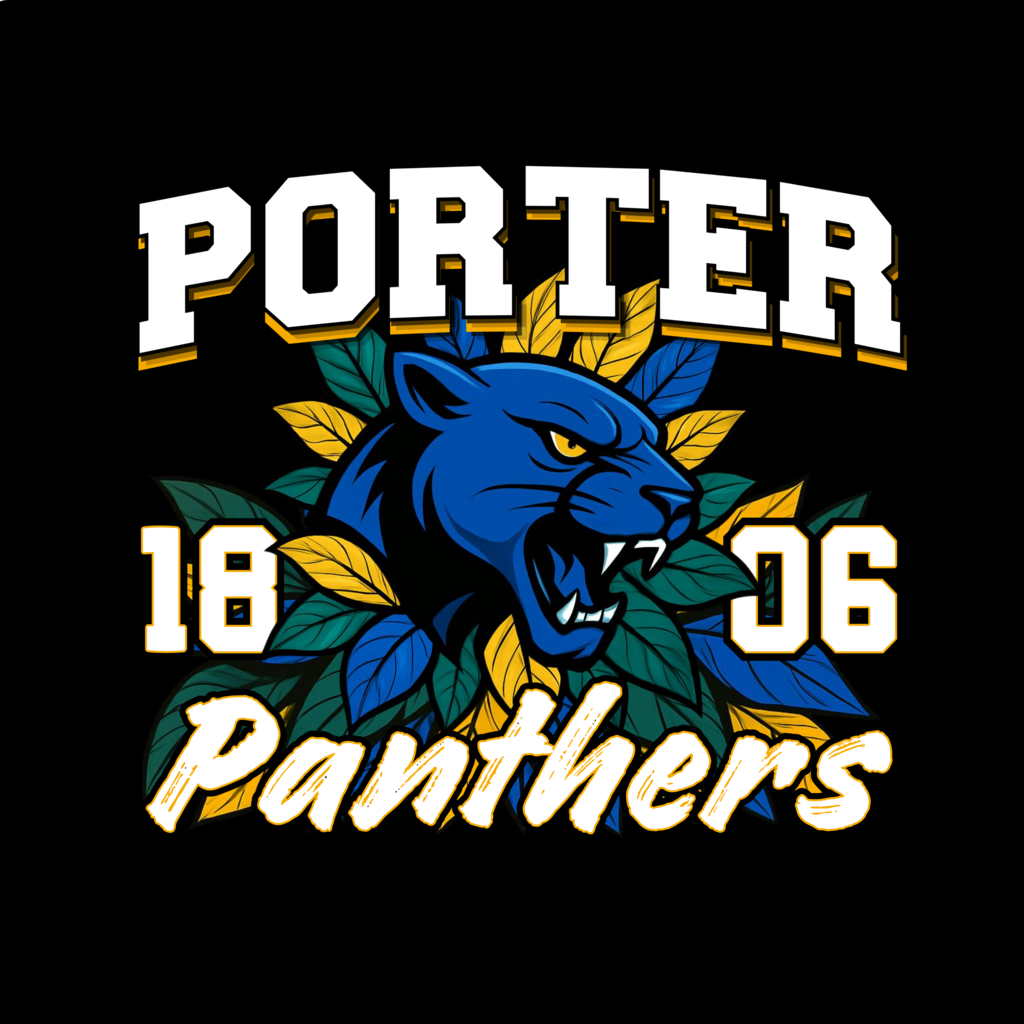 Porter Panthers with Leaves